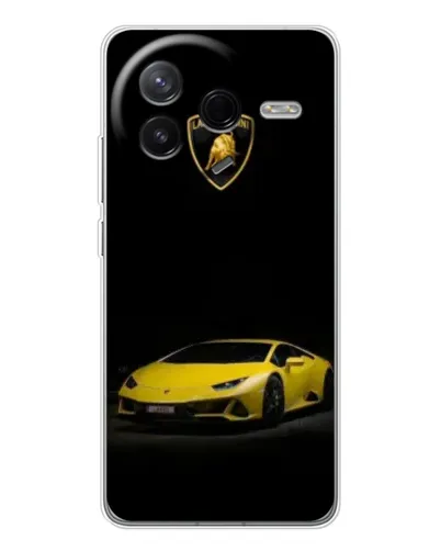 Чехол для Xiaomi Civi 4Pro с картинкой «Lamborghini желтый акцент»