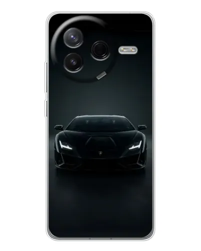 Чехол для Xiaomi Civi 4Pro с картинкой «Черный Lamborghini Aventador»
