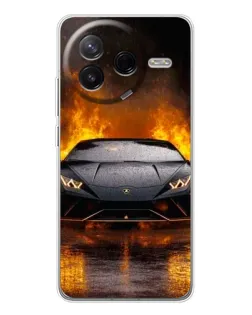 Чехол для Xiaomi Civi 4Pro с картинкой «Lamborghini в огне» Чехол для Xiaomi Civi 4Pro с картинкой «Lamborghini в огне»