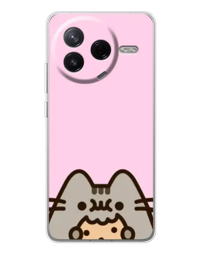Чехол для Xiaomi Civi 4Pro с картинкой «Pusheen и печенье»