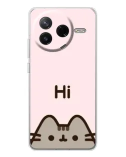 Чехол для Xiaomi Civi 4Pro с картинкой «Пушин говорит Hi»