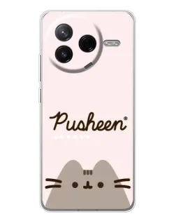 Чехол для Xiaomi Civi 4Pro с картинкой «Pusheen логотип»