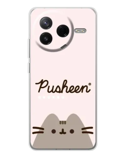 Чехол для Xiaomi Civi 4Pro с картинкой «Pusheen логотип»