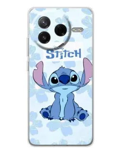 Чехол для Xiaomi Civi 4Pro с картинкой «Stitch среди цветов»