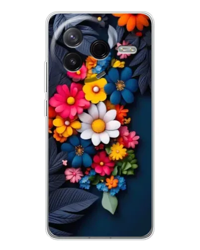 Чехол для Xiaomi Civi 4Pro с картинкой «Цветочная феерия»