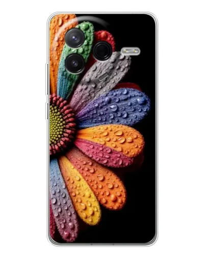 Чехол для Xiaomi Civi 4Pro с картинкой «Радужный цветок»