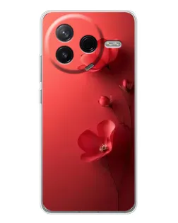 Чехол для Xiaomi Civi 4Pro с картинкой «Маковые соцветия»