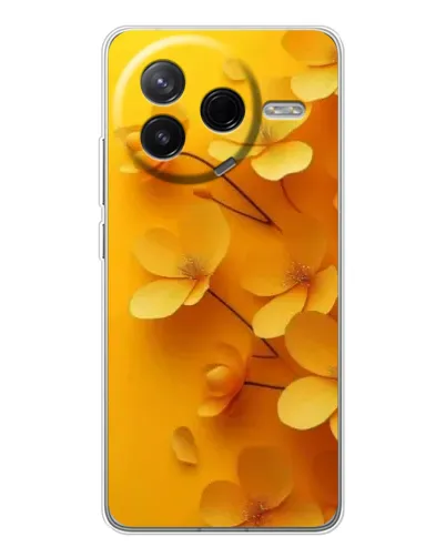 Чехол для Xiaomi Civi 4Pro с картинкой «Золотые лепестки»