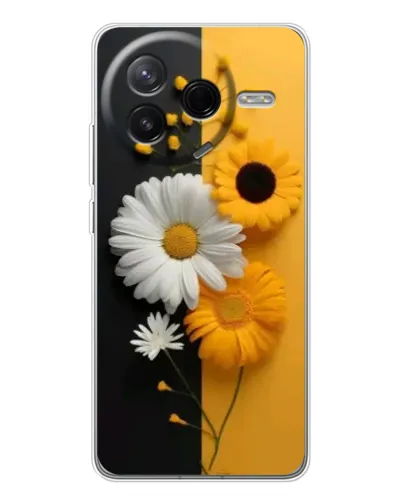 Чехол для Xiaomi Civi 4Pro с картинкой «Подсолнух и ромашка»