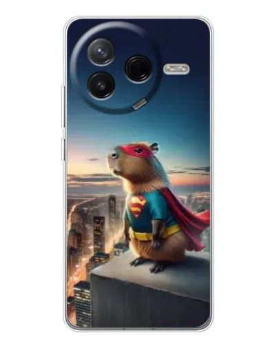 Чехол для Xiaomi Civi 4Pro с картинкой «Капи-мен супергерой» Чехол для Xiaomi Civi 4Pro с картинкой «Капи-мен супергерой»