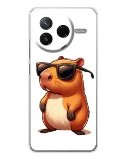 Чохол для Xiaomi Civi 4Pro з картинкою «Капібара в окулярах» Чохол для Xiaomi Civi 4Pro з картинкою «Капібара в окулярах»