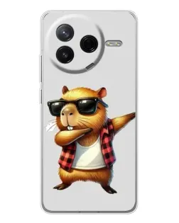 Чохол для Xiaomi Civi 4Pro з картинкою «Капібара репер даб» Чохол для Xiaomi Civi 4Pro з картинкою «Капібара репер даб»