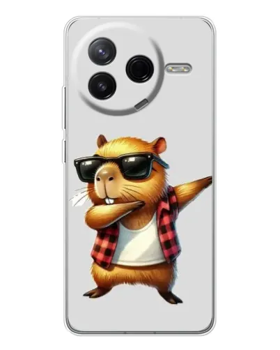 Чехол для Xiaomi Civi 4Pro с картинкой «Капибара рэпер даб» Чехол для Xiaomi Civi 4Pro с картинкой «Капибара рэпер даб»