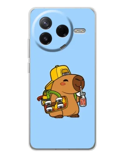 Чехол для Xiaomi Civi 4Pro с картинкой «Капибара на скейте» Чехол для Xiaomi Civi 4Pro с картинкой «Капибара на скейте»