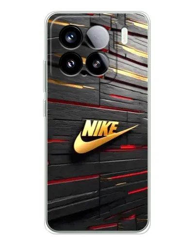 Чехол для Xiaomi Civi 5Pro с картинкой «Золотой Nike на металле»