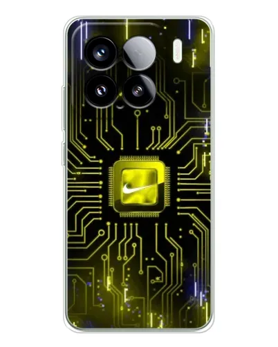 Чехол для Xiaomi Civi 5Pro с картинкой «Nike — золотая искра»