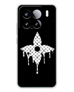 Чехол для Xiaomi Civi 5Pro с картинкой «Цветочная монограмма»