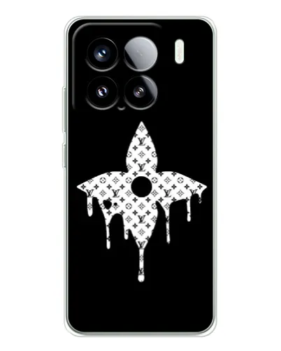 Чехол для Xiaomi Civi 5Pro с картинкой «Цветочная монограмма»