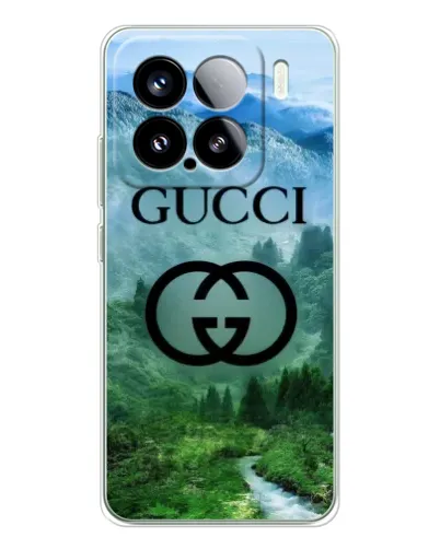 Чехол для Xiaomi Civi 5Pro с картинкой «Gucci — горный пейзаж»