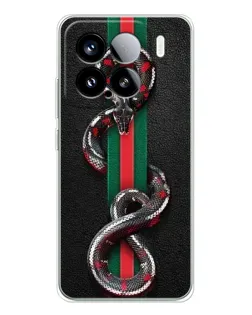 Чехол для Xiaomi Civi 5Pro с картинкой «Gucci — змея на полосе» Чехол для Xiaomi Civi 5Pro с картинкой «Gucci — змея на полосе»