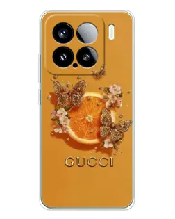 Чехол для Xiaomi Civi 5Pro с картинкой «Gucci — золотые бабочки» Чехол для Xiaomi Civi 5Pro с картинкой «Gucci — золотые бабочки»