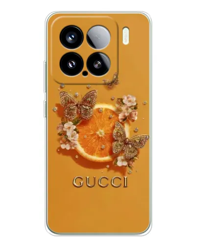 Чехол для Xiaomi Civi 5Pro с картинкой «Gucci — золотые бабочки» Чехол для Xiaomi Civi 5Pro с картинкой «Gucci — золотые бабочки»