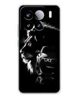 Чехол для Xiaomi Civi 5Pro с картинкой «BMW и лев»