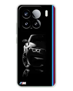 Чехол для Xiaomi Civi 5Pro с картинкой «Силуэт BMW в темноте»