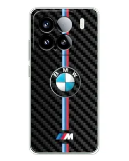 Чехол для Xiaomi Civi 5Pro с картинкой «Эмблема BMW и карбон»
