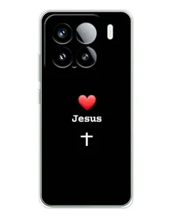 Чехол для Xiaomi Civi 5Pro с картинкой «Сердце - Jesus»