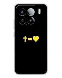 Чехол для Xiaomi Civi 5Pro с картинкой «Сердце и Крест»