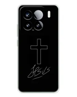 Чехол для Xiaomi Civi 5Pro с картинкой «Графический крест Jesus» Чехол для Xiaomi Civi 5Pro с картинкой «Графический крест Jesus»