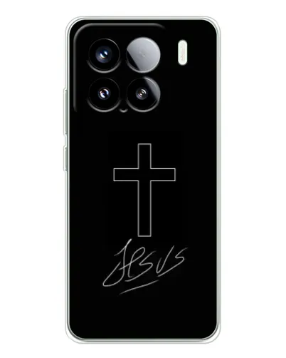 Чехол для Xiaomi Civi 5Pro с картинкой «Графический крест Jesus» Чехол для Xiaomi Civi 5Pro с картинкой «Графический крест Jesus»
