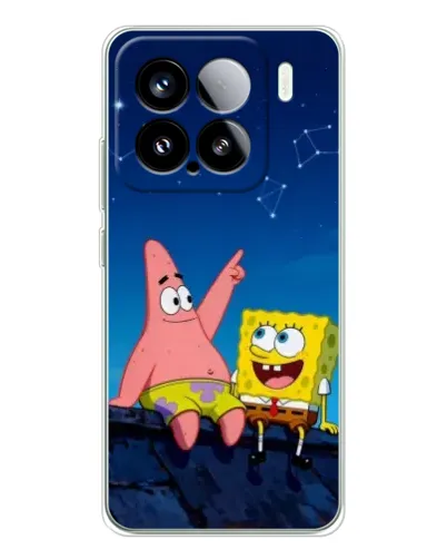 Чехол для Xiaomi Civi 5Pro с картинкой «Губка Боб и Патрик ночью» Чехол для Xiaomi Civi 5Pro с картинкой «Губка Боб и Патрик ночью»