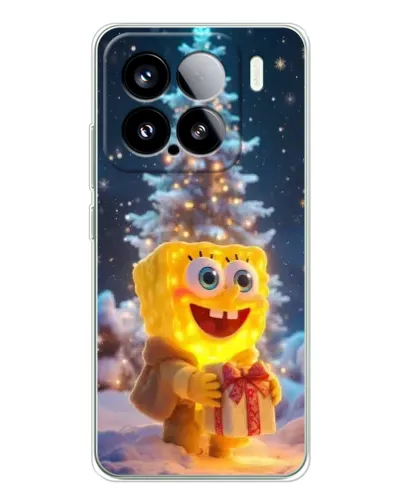 Чехол для Xiaomi Civi 5Pro с картинкой «Рождественский Спанч Боб» Чехол для Xiaomi Civi 5Pro с картинкой «Рождественский Спанч Боб»