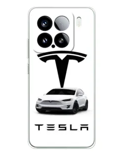 Чохол для Xiaomi Civi 5Pro з картинкою «Tesla White Style»