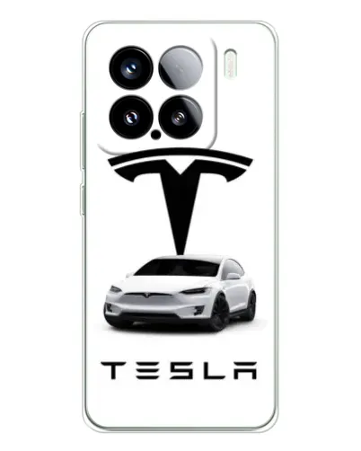 Чехол для Xiaomi Civi 5Pro с картинкой «Tesla White Style»