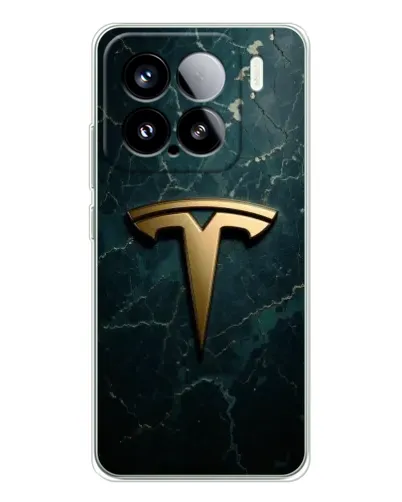 Чехол для Xiaomi Civi 5Pro с картинкой «Мраморная Tesla Gold»