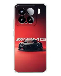 Чехол для Xiaomi Civi 5Pro с картинкой «Mercedes AMG — красная линия»