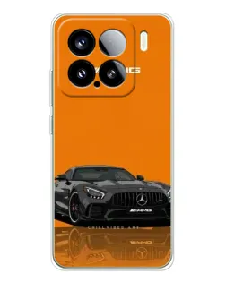 Чехол для Xiaomi Civi 5Pro с картинкой «Оранжевый Mercedes AMG»