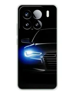 Чехол для Xiaomi Civi 5Pro с картинкой «Неоновый взгляд Audi»
