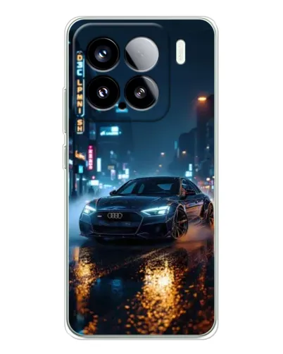 Чехол для Xiaomi Civi 5Pro с картинкой «Ночной город и Audi»