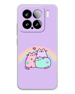 Чехол для Xiaomi Civi 5Pro с картинкой «Радужные Пушины»