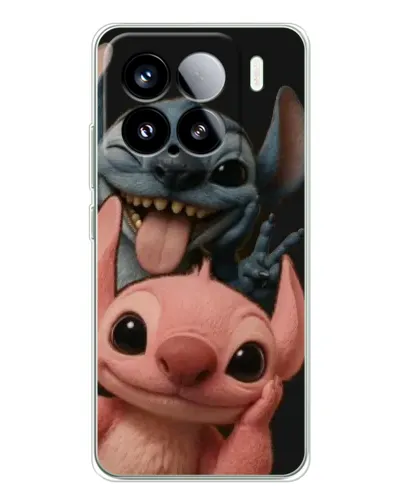 Чехол для Xiaomi Civi 5Pro с картинкой «Стич и Ангел»