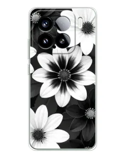 Чехол для Xiaomi Civi 5Pro с картинкой «Монохромные астры»
