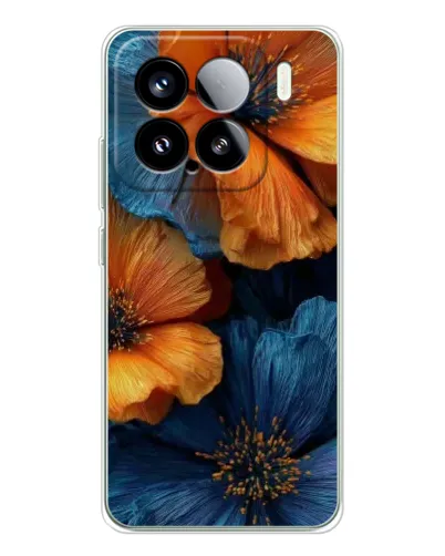 Чехол для Xiaomi Civi 5Pro с картинкой «Яркая сине-оранжевая флора» Чехол для Xiaomi Civi 5Pro с картинкой «Яркая сине-оранжевая флора»