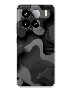 Чехол для Xiaomi Civi 5Pro с картинкой «Темный абстрактный камуфляж»