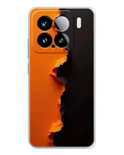 Чехол для Xiaomi Civi 5Pro с картинкой «Оранжевый разлом»