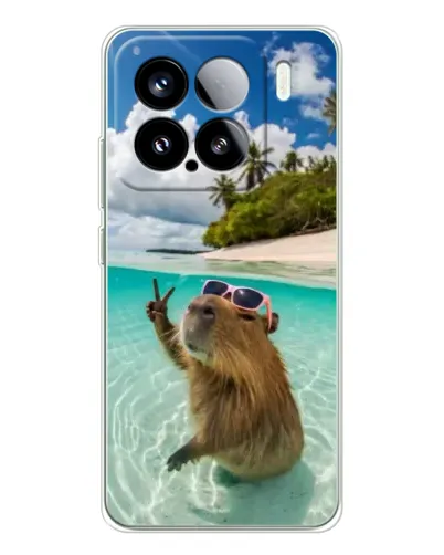 Чехол для Xiaomi Civi 5Pro с картинкой «Капибара на море» Чехол для Xiaomi Civi 5Pro с картинкой «Капибара на море»