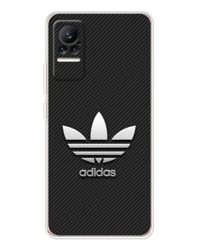 Чехол для Xiaomi Civi с картинкой «Adidas Карбоновая текстура»